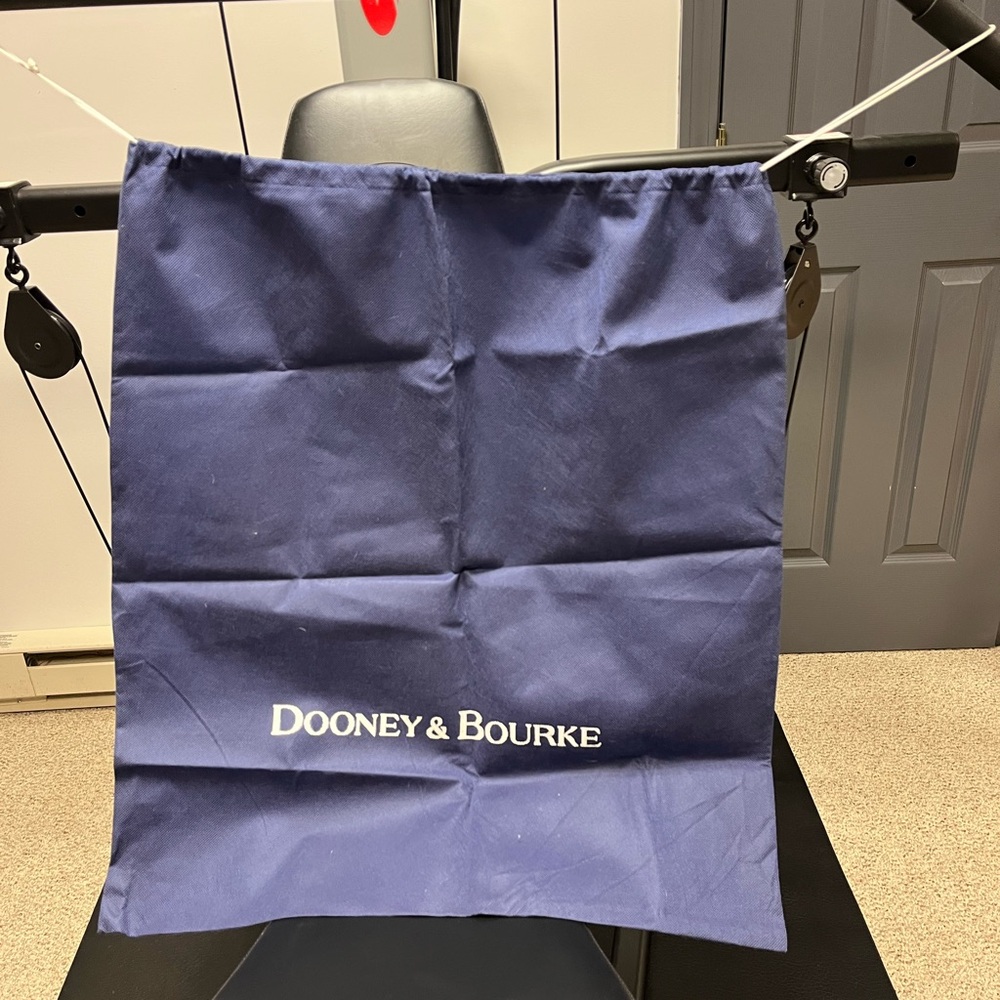 Dooney & Bourke Dust Bag in Deep Blue White Logo Drawstring